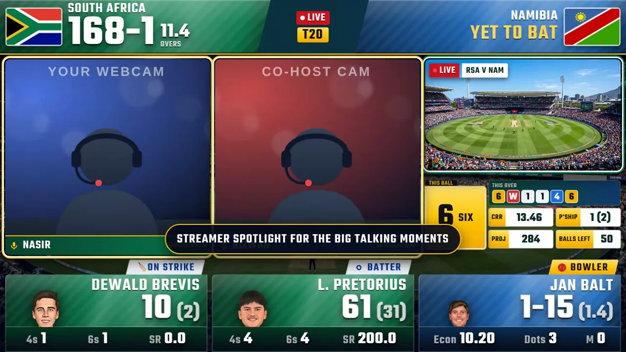 Streamer spotlight — OnAirHero Arena overlay
